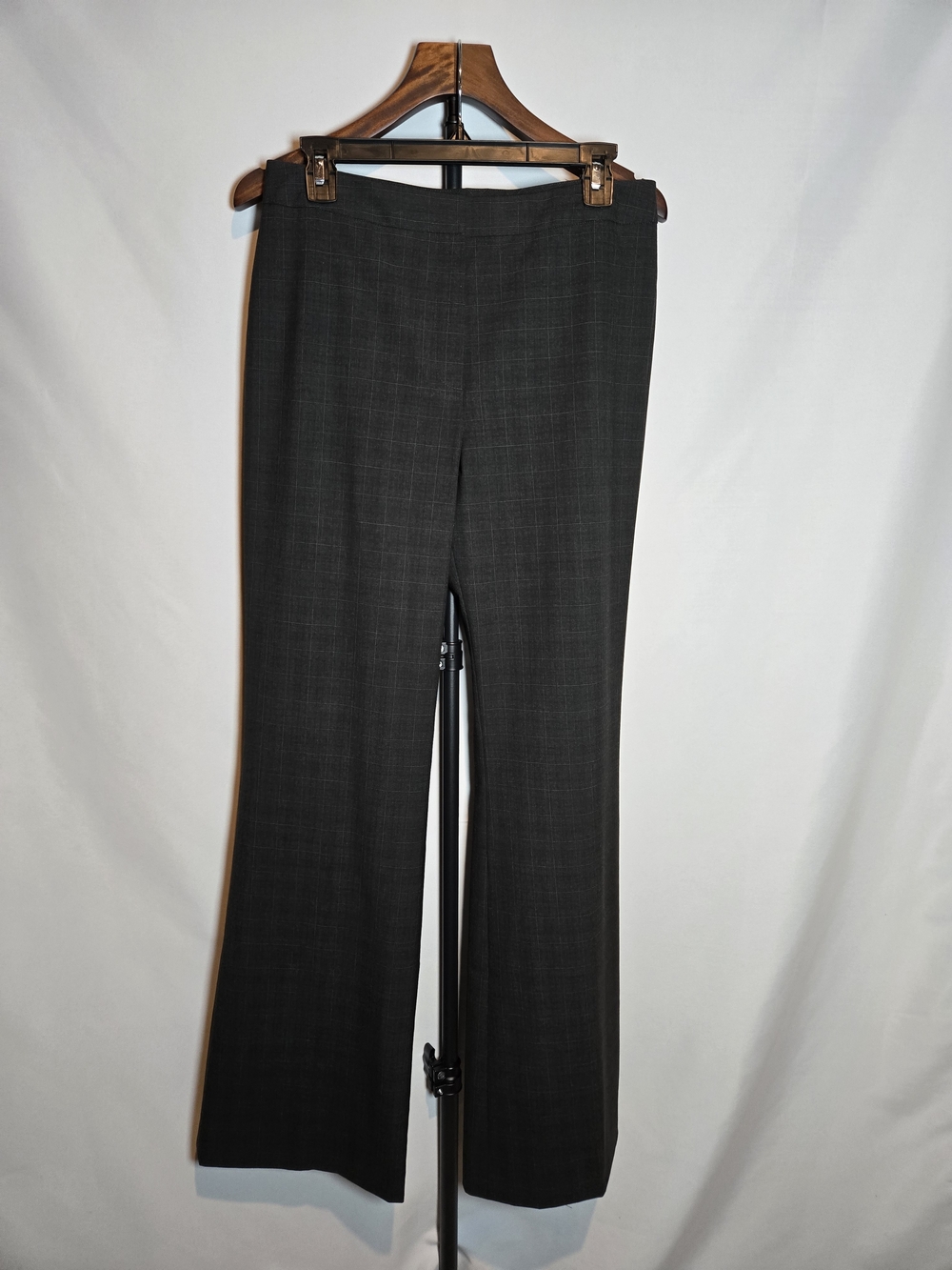 Antonio Melani NWOT Gray Plaid Wide Leg Dress Pants Trousers Size 6